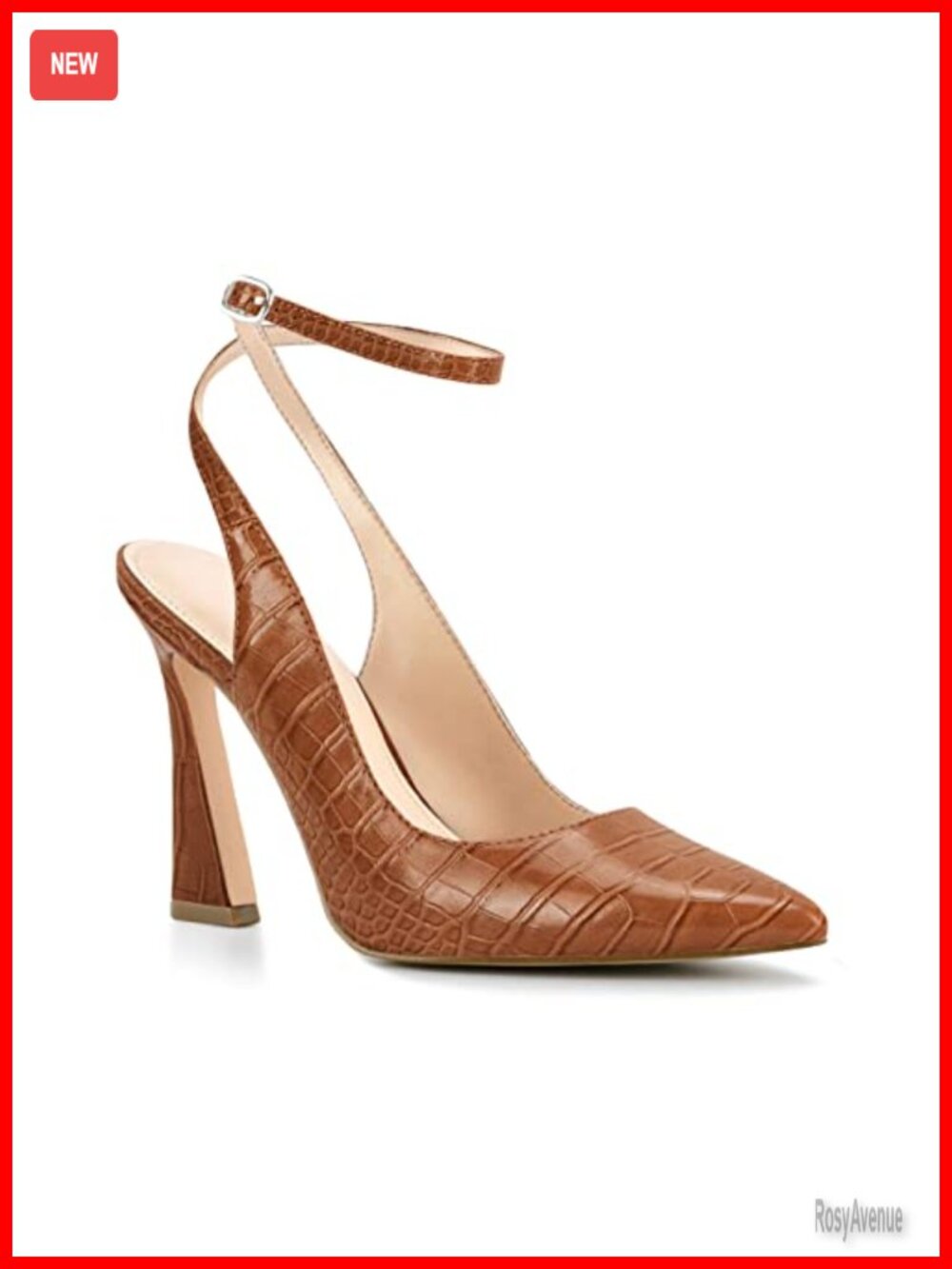 Women's Slingback Pumps Pointed Toe High Heel Wedding Dress Shoes